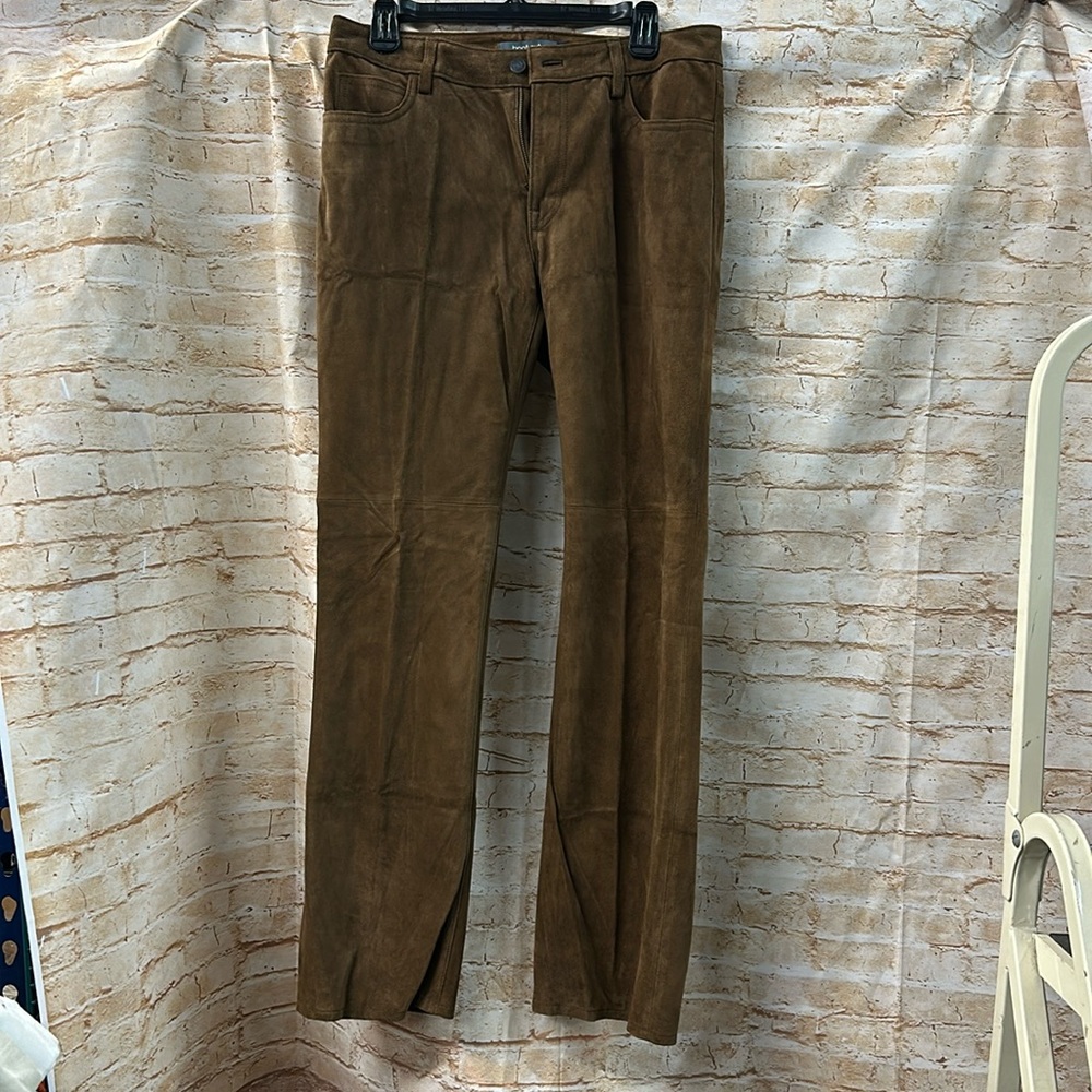 GAP Brown Leather Boot Cut Pants Size 10